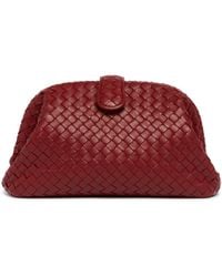 Bottega Veneta - Burgundy Small Lauren 1980 Clutch - Lyst