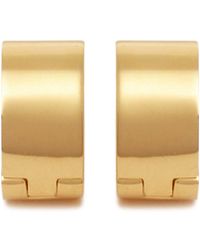 TOTEME - 18Kt-Plated Brass Hoop Earrings - Lyst