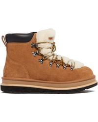 UGG - X Sacai Leather Hiker Boots - Lyst