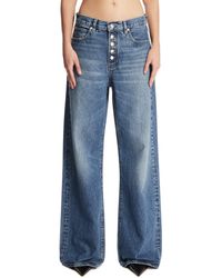 FRAME - The Loose Exposed Buttons Jeans - Lyst