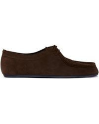 Jil Sander - Suede Lace-Up Loafers - Lyst