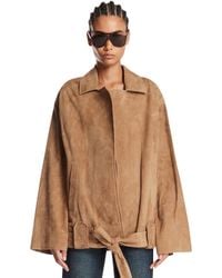 KHAITE - Suede Jacket - Lyst