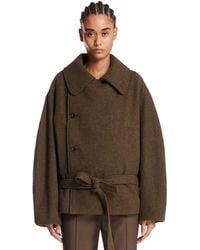 Lemaire - Short Wrap Coat - Lyst