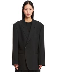 ARMARIUM - Wool Oversize Double-Breasted Blazer - Lyst