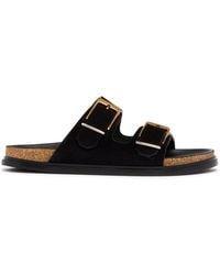 The Row - Buckle Slide Sandals - Lyst