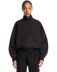 Fear Of God - Giacca Bomber Con Zip Nera - Lyst