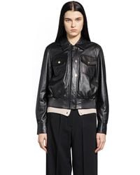 Max Mara - Biada Leather Jacket - Lyst