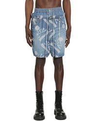 MASTERMIND WORLD - Aloha Denim Shorts - Lyst