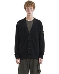 Stone Island - 5100010 Pure Rws Wool Cardigan - Lyst