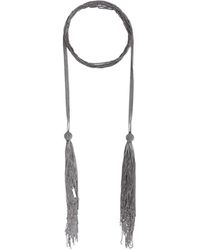 Ann Demeulemeester Multiple Chain Necklace in Metallic | Lyst