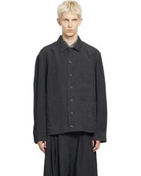 Ziggy Chen - Spread Collar Chore Jacket - Lyst