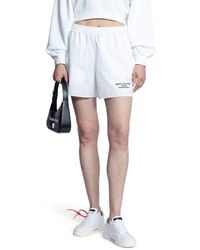 Off-White c/o Virgil Abloh - Embroidered Poplin Shorts - Lyst