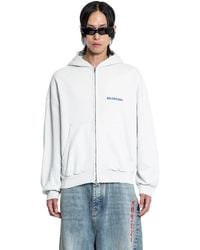 Balenciaga Paris Soccer Zip-up Hoodie Medium Fit in Yellow for Men