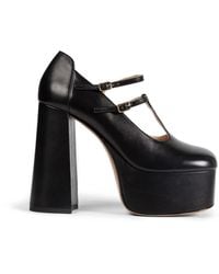 Chloé - Platform Leather Mary Jane Pumps - Lyst
