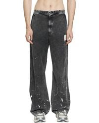 Maison Mihara Yasuhiro - Distressed Cotton Linen Pants - Lyst