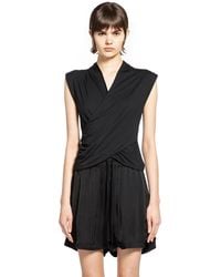 Thom Krom - Wrapped Silk Mix Top - Lyst