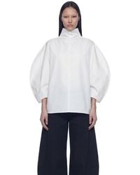 NVL-GARDE - Balloon Sleeve High-Neck Top - Lyst