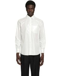 Maison Margiela - Foiled Cotton Poplin Shirt - Lyst
