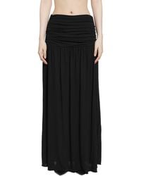 RETORI - Draped Viscose Jersey Long Skirt - Lyst