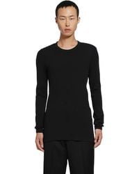 Lemaire - Long Sleeve Ribbed Tee - Lyst