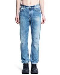 Givenchy - Distressed 5 Pocket Slim Fit Jeans - Lyst