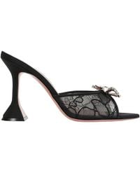 AMINA MUADDI - Rosie Lace Slipper 95 Mules - Lyst