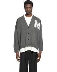 MM6 by Maison Margiela - Two-In One Knit Cardigan - Lyst