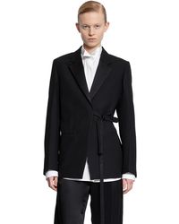 TOTEME - Satin Lapel Wrap Blazer - Lyst