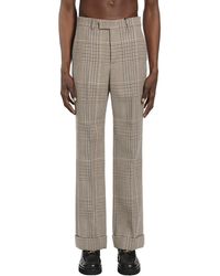 Valentino - Glen Plaid Check Wool Trousers - Lyst