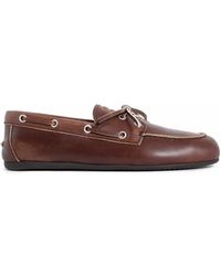 Miu Miu - Unlined Bleached Leather Loafers - Lyst