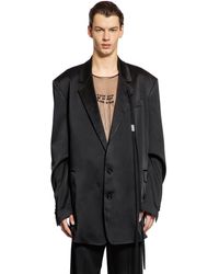 Ann Demeulemeester - Anthoon High-comfort Blazer In Cady Satin - Lyst