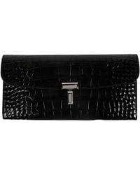 TOTEME - T-Lock Croco-Embossed Wallet - Lyst