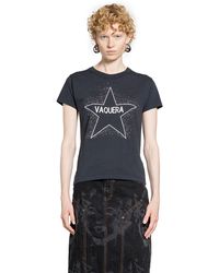 トップス Vaquera Women's Gray T-shirt Bra Print vaquera-white-Bra-Printed-T-