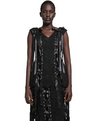 Simone Rocha - Unraveling Ribbon Portrait Top - Lyst