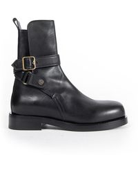 Burberry - Leather Ledger Jodphur Boots - Lyst