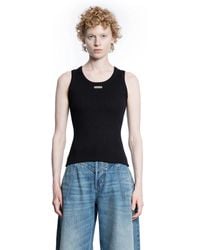 McQueen - Placket Tank Top - Lyst