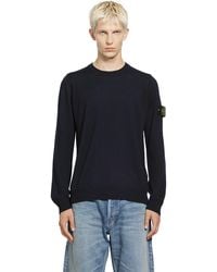 Stone Island - 5100071 Light Pure Rws Wool Jumper - Lyst