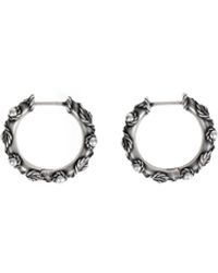 Ann Demeulemeester - Lone Grained Hoop Earrings - Lyst