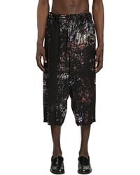 Yohji Yamamoto - Stained Glass Printed Bermuda Pants - Lyst