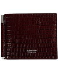 Tom Ford - Printed Tejus Money Clip Wallet - Lyst