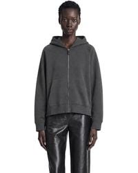 Max Mara - Technical Cotton Zip-Up Hoodie - Lyst