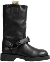 Burberry - Soft Saddle Low Boots - Lyst