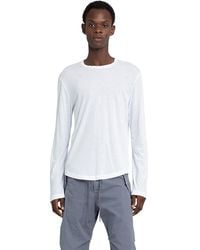 James Perse - Clear Jersey Ls T-Shirt - Lyst