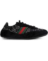 Gucci - Shift Gg Crystal Trainers Sneakers - Lyst