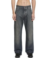 Fendi - Washed Denim Long Jeans - Lyst