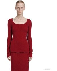 Marc Le Bihan - Stretch Long Sleeve Corset Top - Lyst