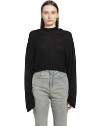 Rick Owens - Tower Cropped Hooded Tunic - Lyst