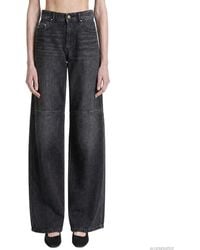 Max Mara - Straight Fit Cotton Denim Jeans - Lyst