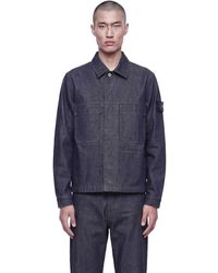 Stone Island - 4100006 Denim Coach Jacket - Lyst
