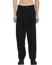 Ziggy Chen - Pleated Straight Leg Trousers - Lyst